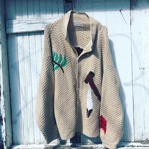 SOLD Beautiful Rare Vintage Hand Knit Van Kleef
